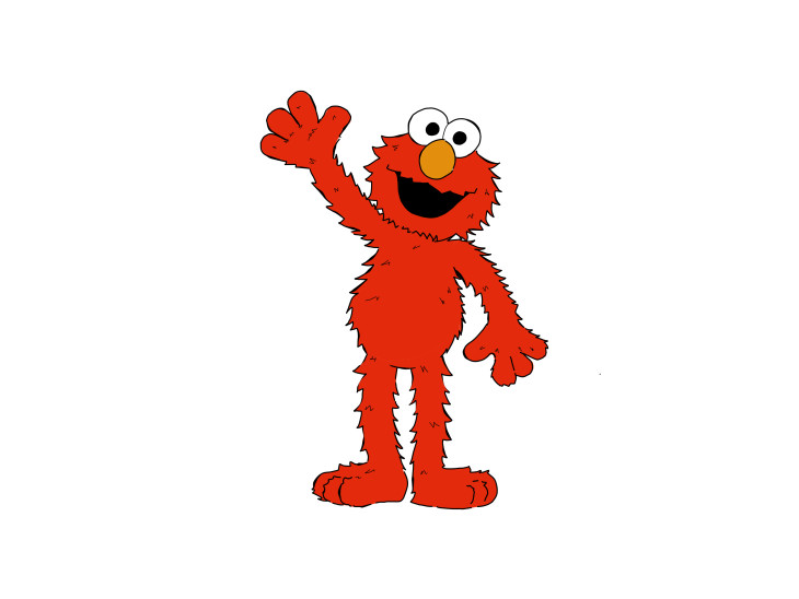 Elmo drawing and