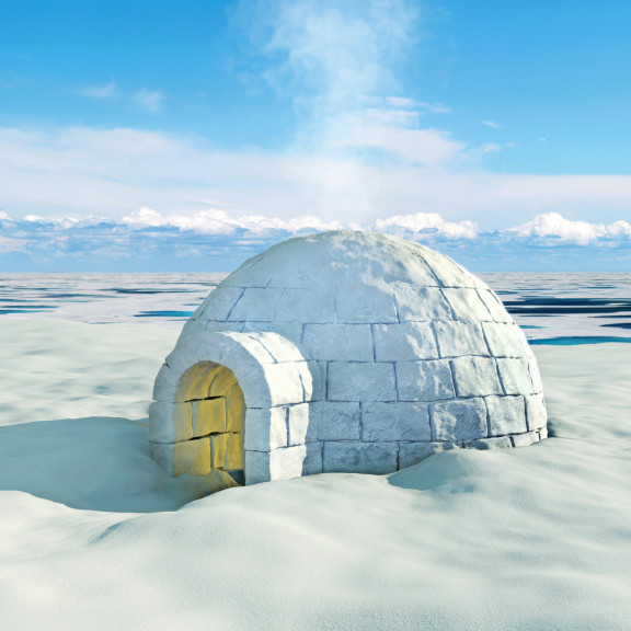 Disegno di I per Igloo da colorare