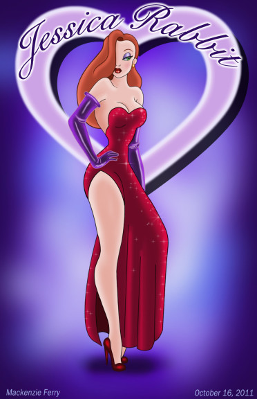 Disegno di Jessica Rabbit da colorare