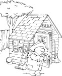 Paddington drawing and coloring page