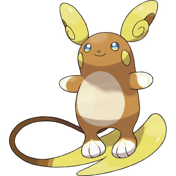 Disegno di Raichu di Alola Pokemon da colorare