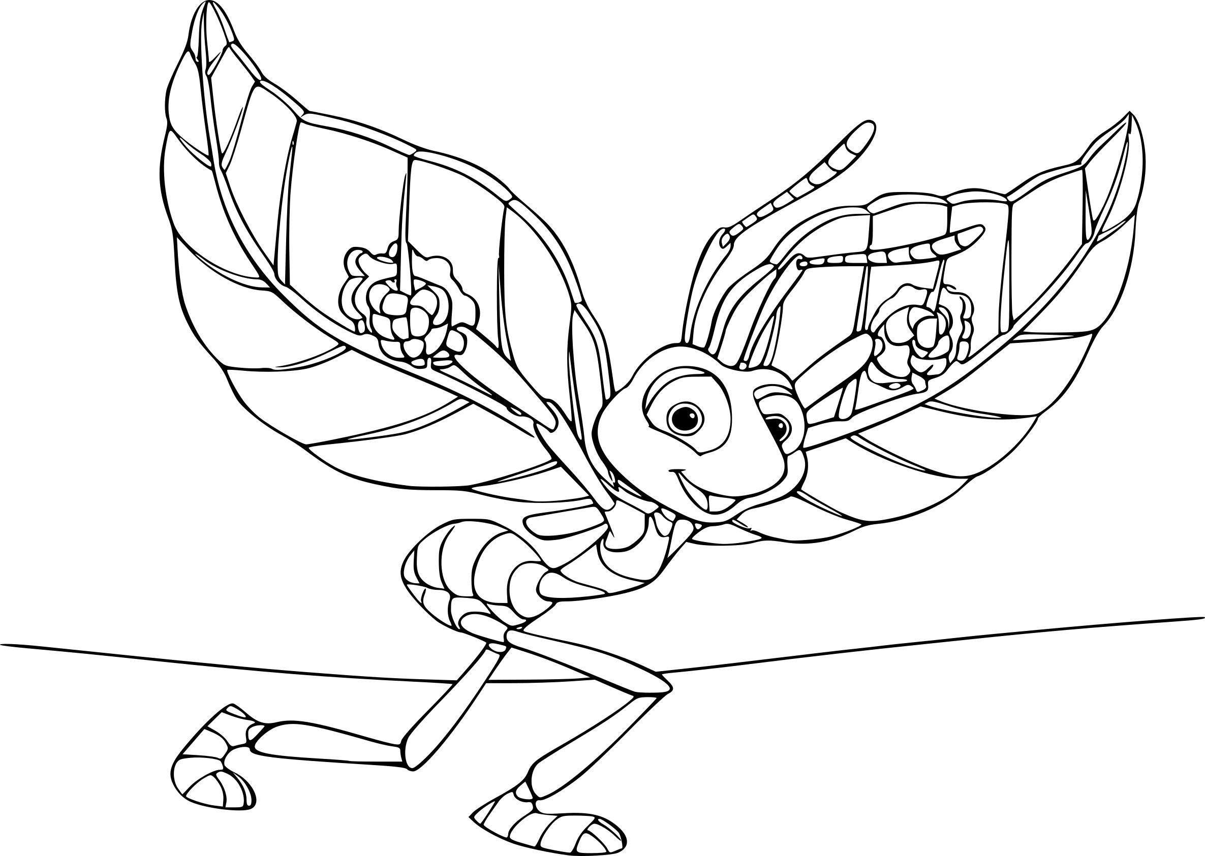 A Bugs Life drawing and coloring page