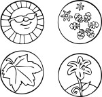 4 Seasons coloring page