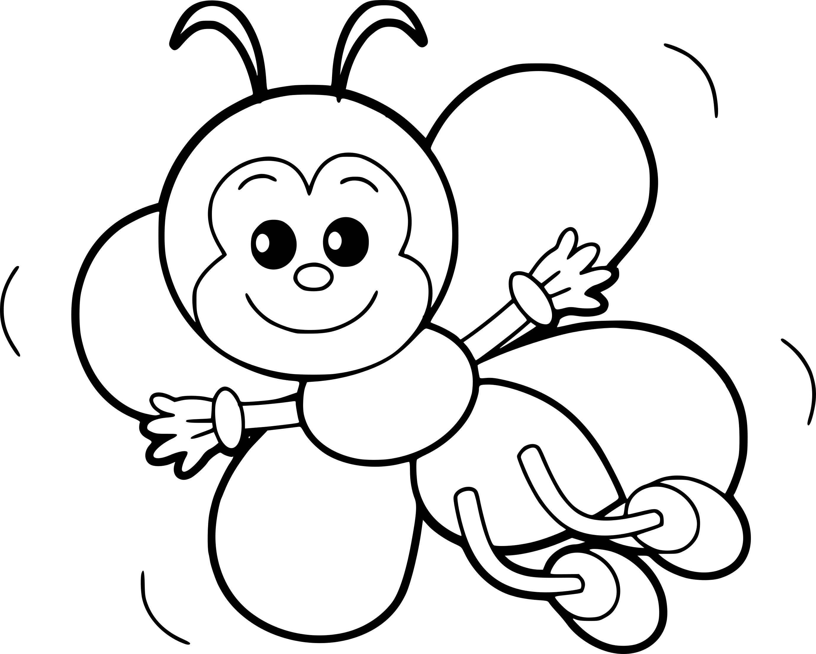 Coloriage abeille maternelle