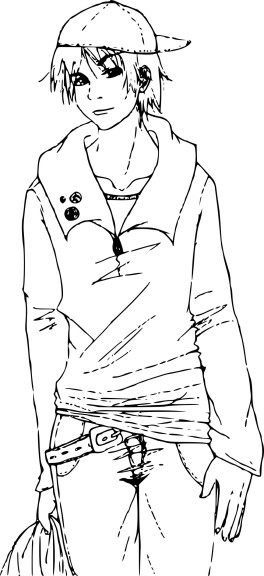 Adolescent coloring page