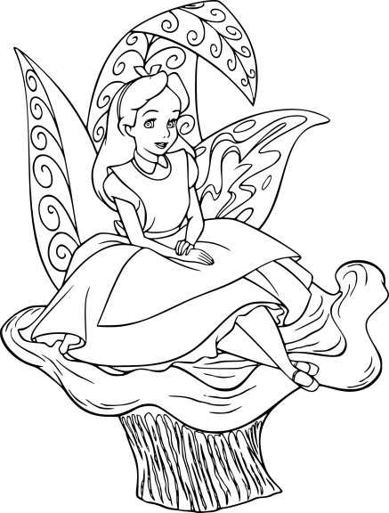 Coloriage Alice Disney