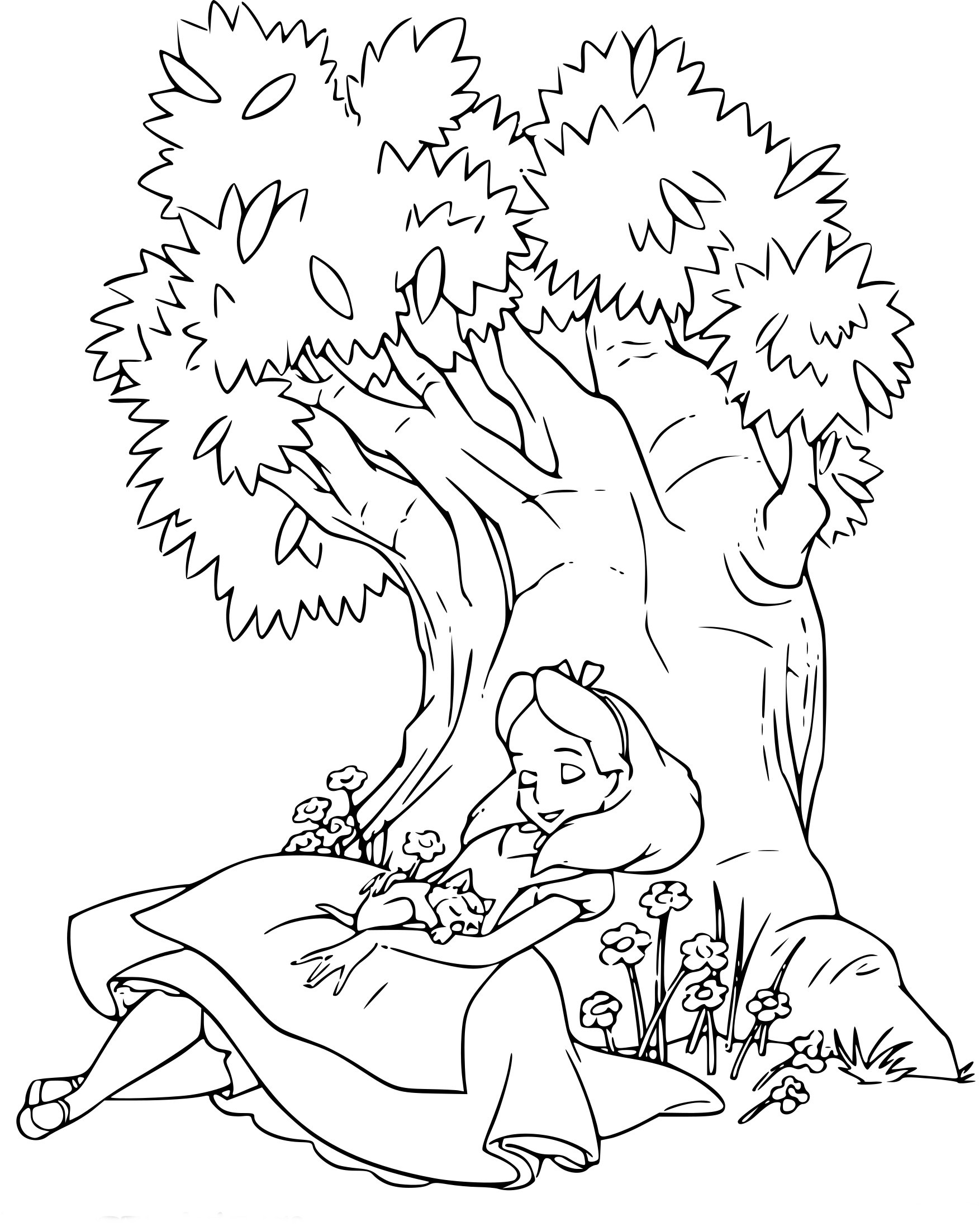 Alice Is Sleeping coloring page