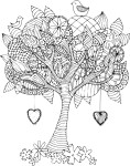 Mature Tree coloring page