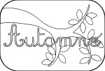 Fall coloring page