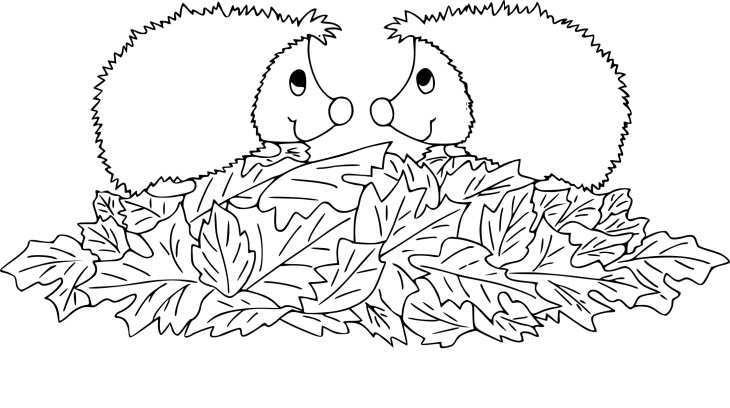 Autumn Herringbone coloring page