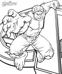 Avengers Hulk coloring page