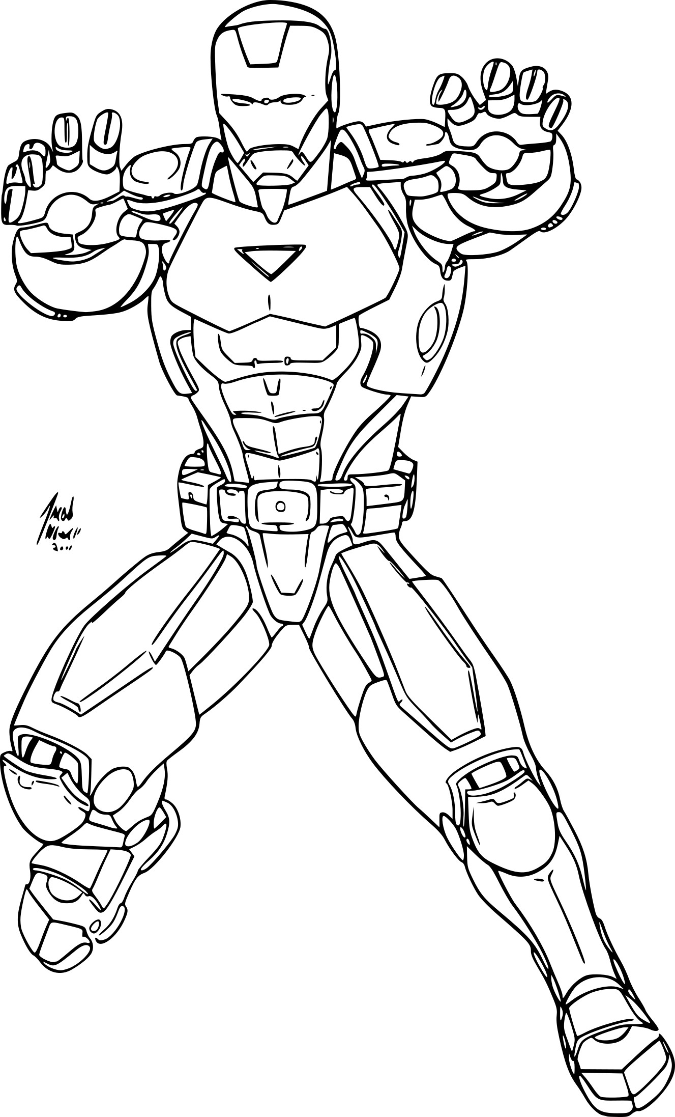 Avengers Iron Man coloring page