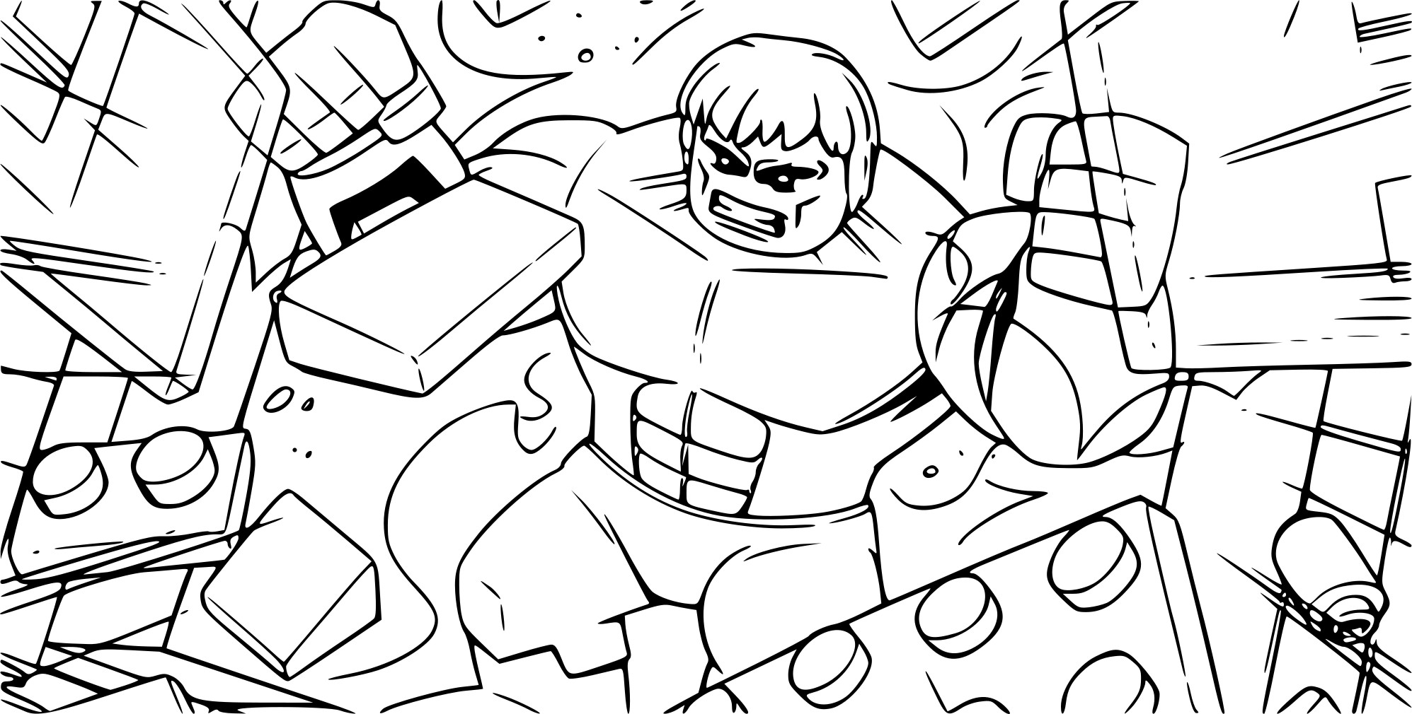 Avengers Lego coloring page
