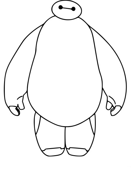 Coloriage Baymax les nouveaux heros