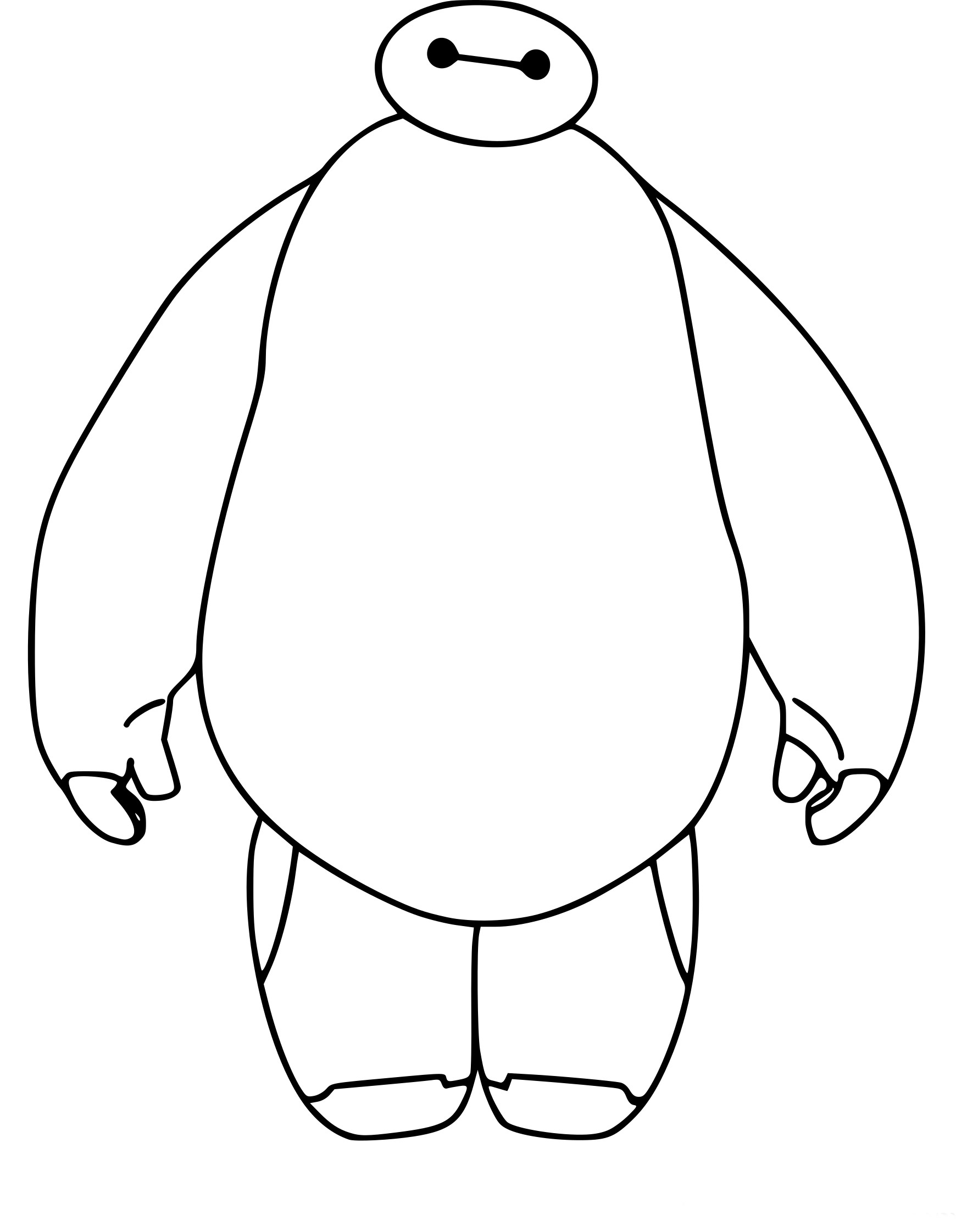 Coloriage Baymax les nouveaux heros