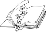 Open Bible coloring page