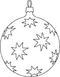 Coloriage Boule sapin de noel