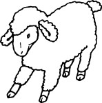 Disegno di Pecore da colorare