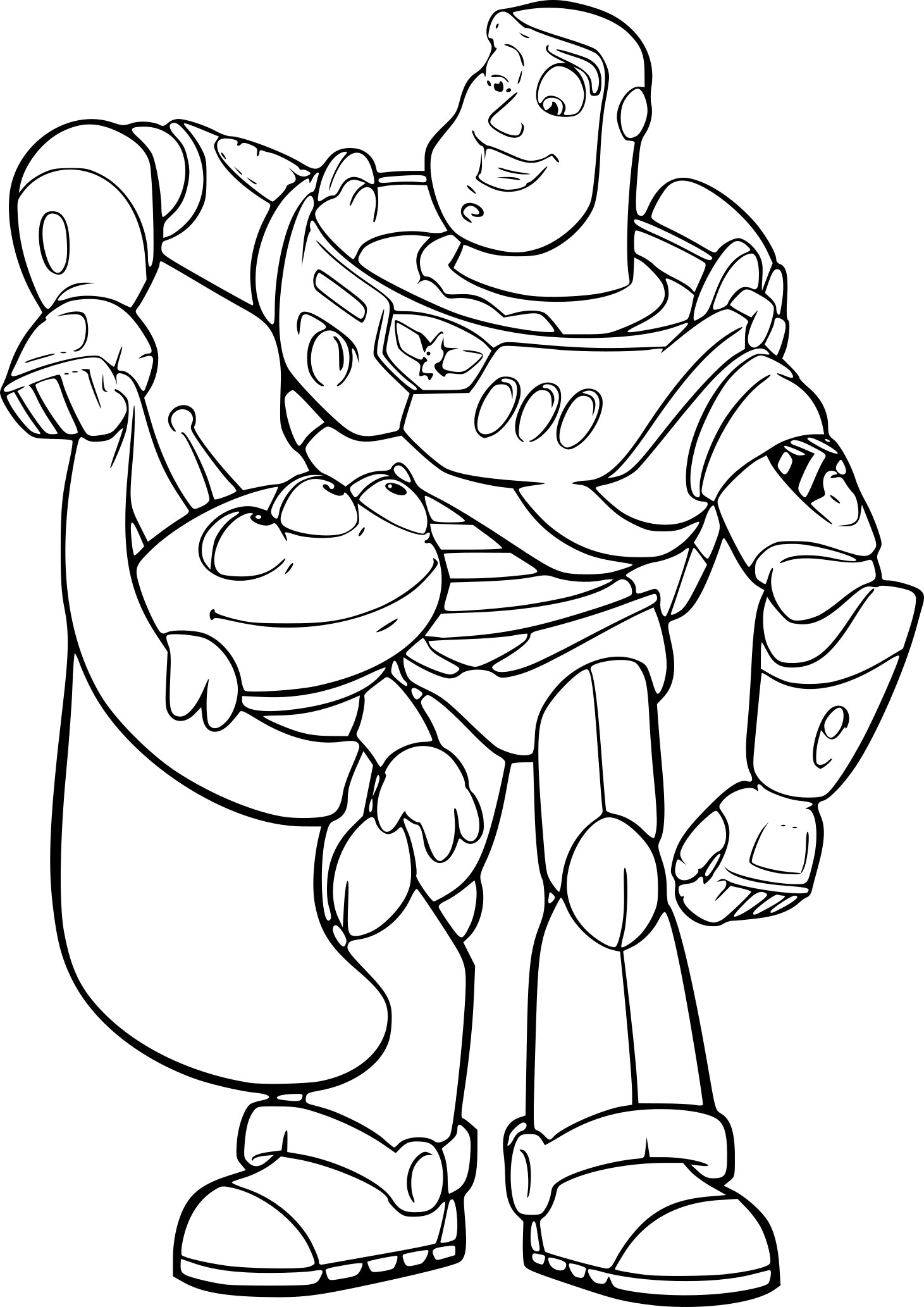 Disegno di Buzz Lightyear da colorare