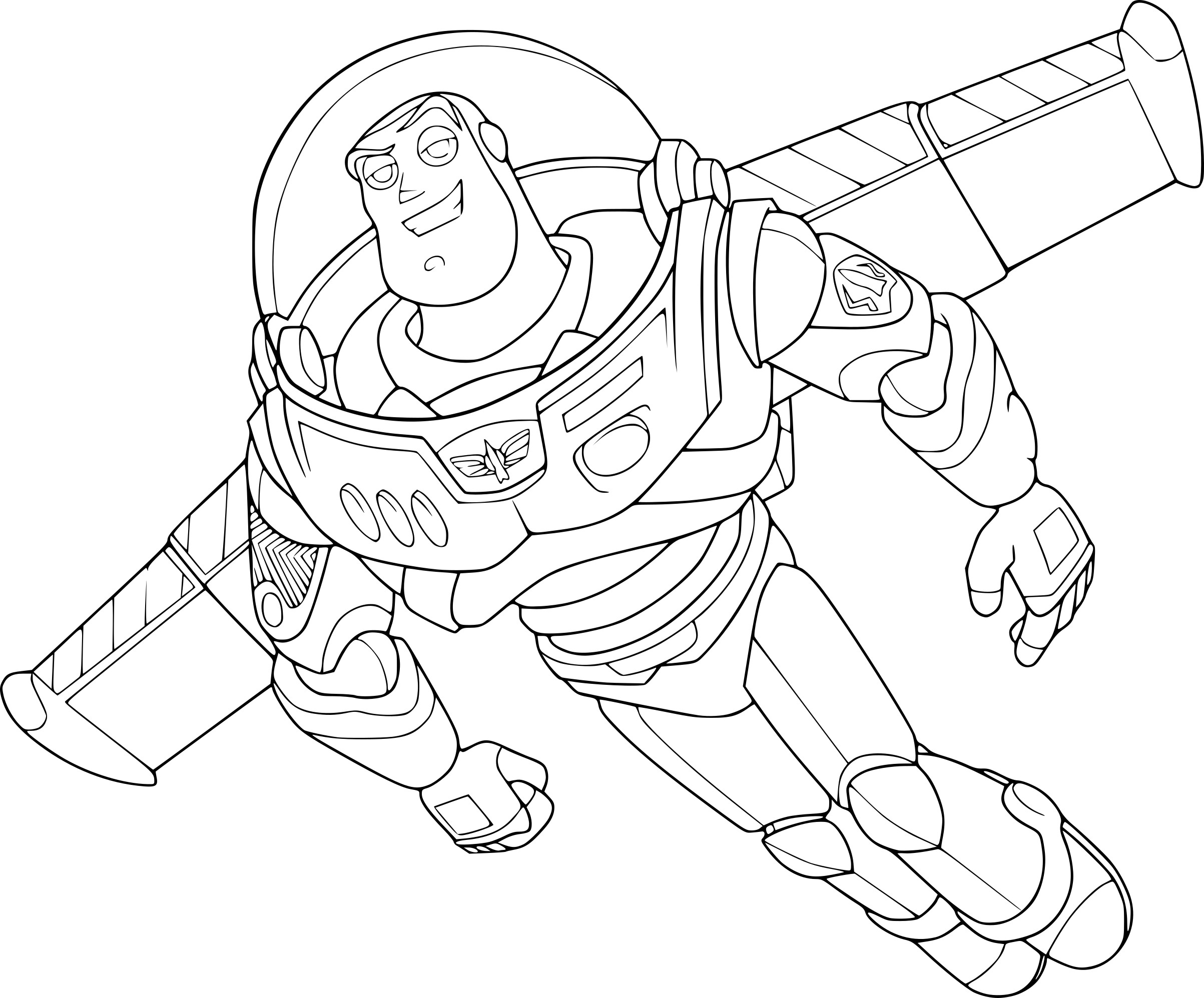 Disegno di Buzz Lightyear Toy Story da colorare