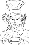 Mad Hatter coloring page