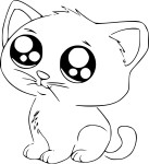 Manga Cat coloring page