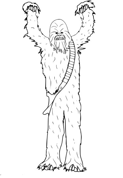 Coloriage Chewbacca