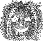 Adult Pumpkin coloring page