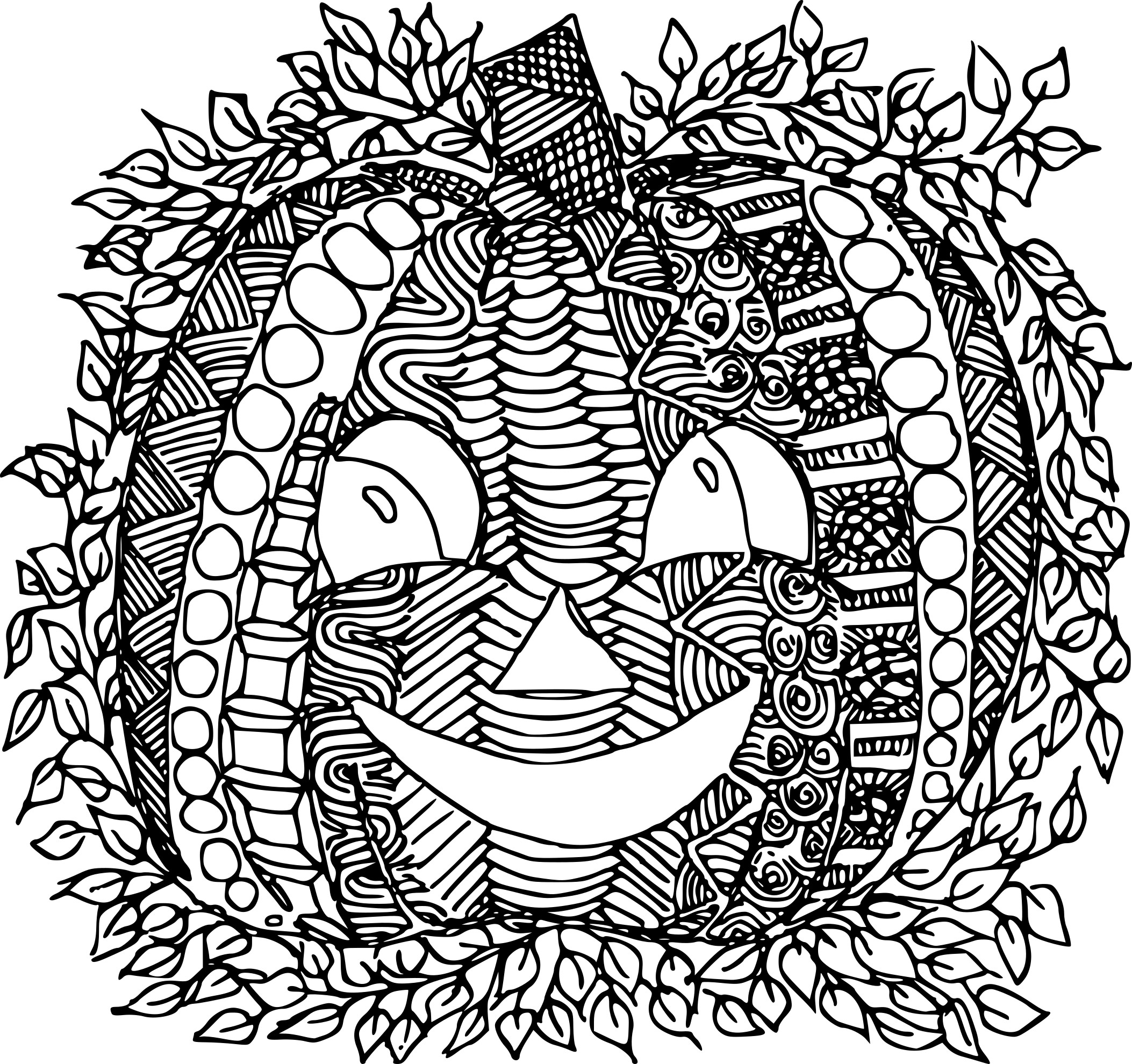 Adult Pumpkin coloring page