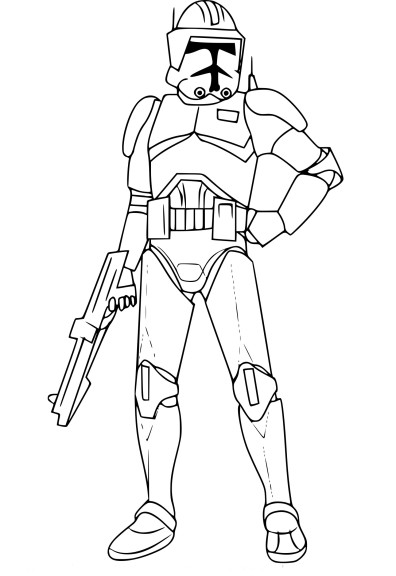 Cody Star Wars coloring page
