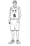 Daiki Aomine Kurokos Basket coloring page