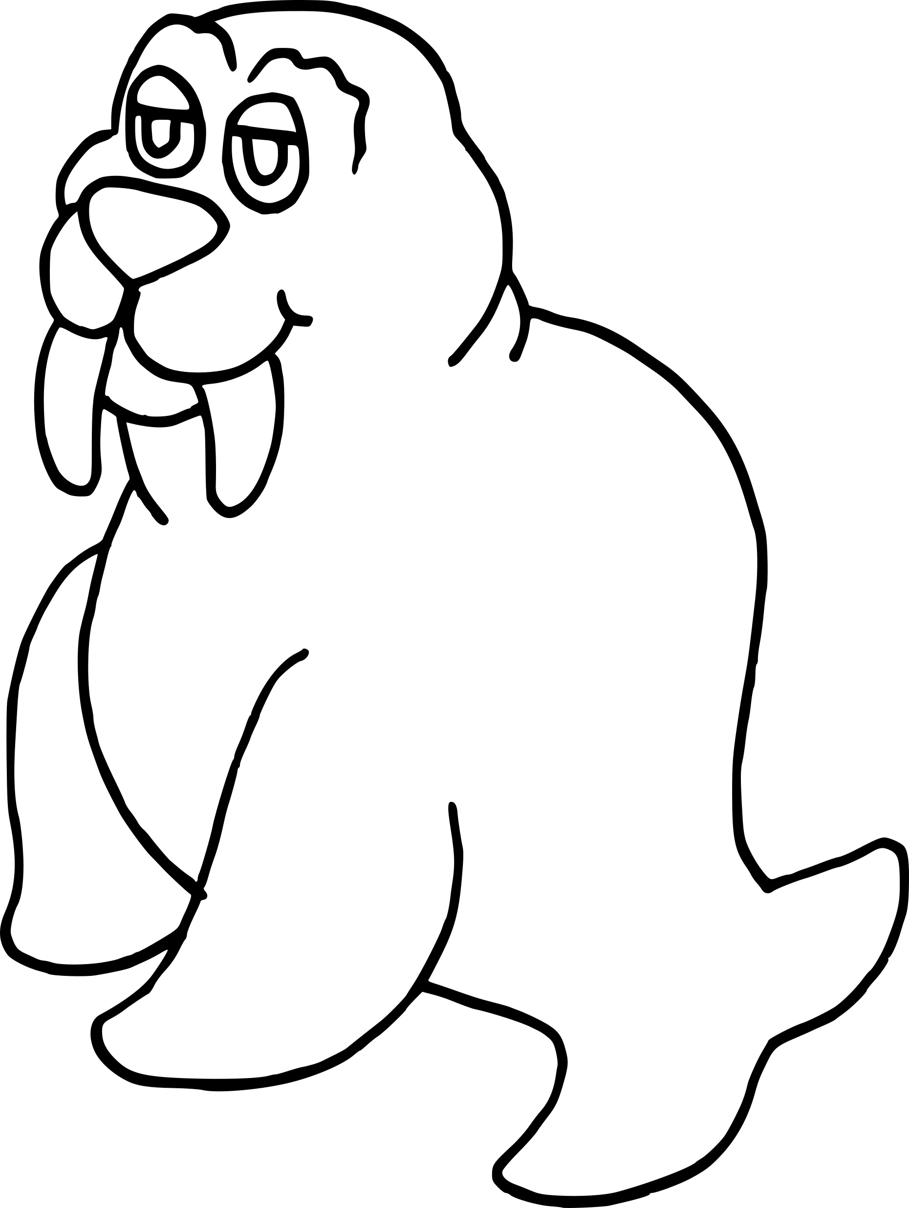 Walrus coloring page
