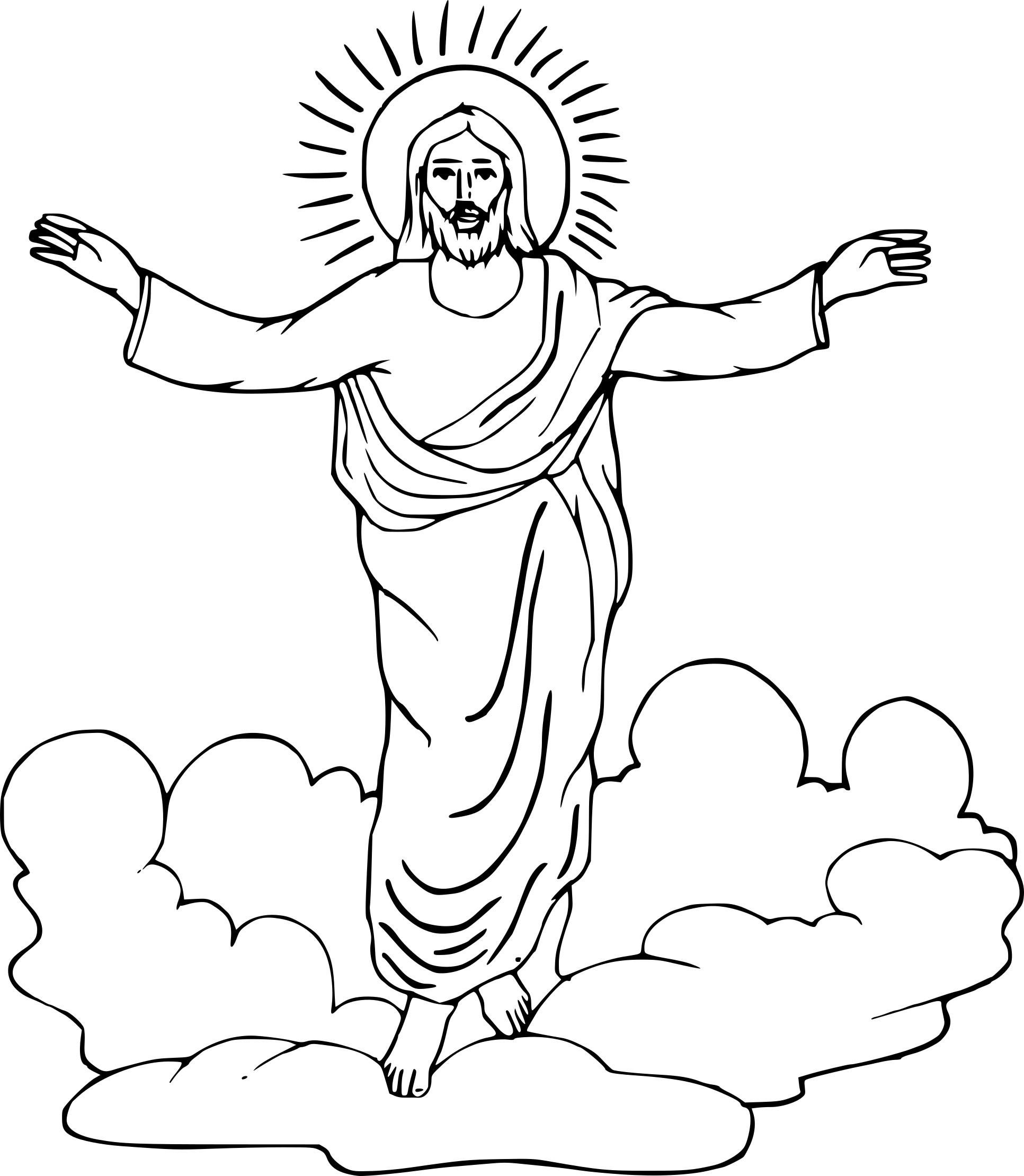 God coloring page