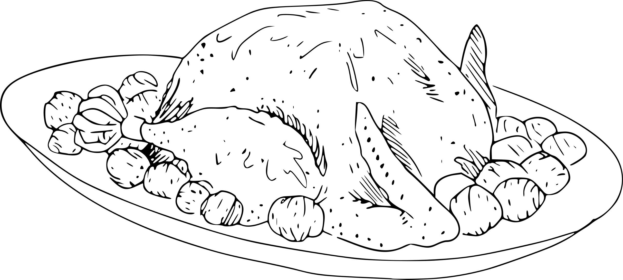 Christmas Turkey coloring page
