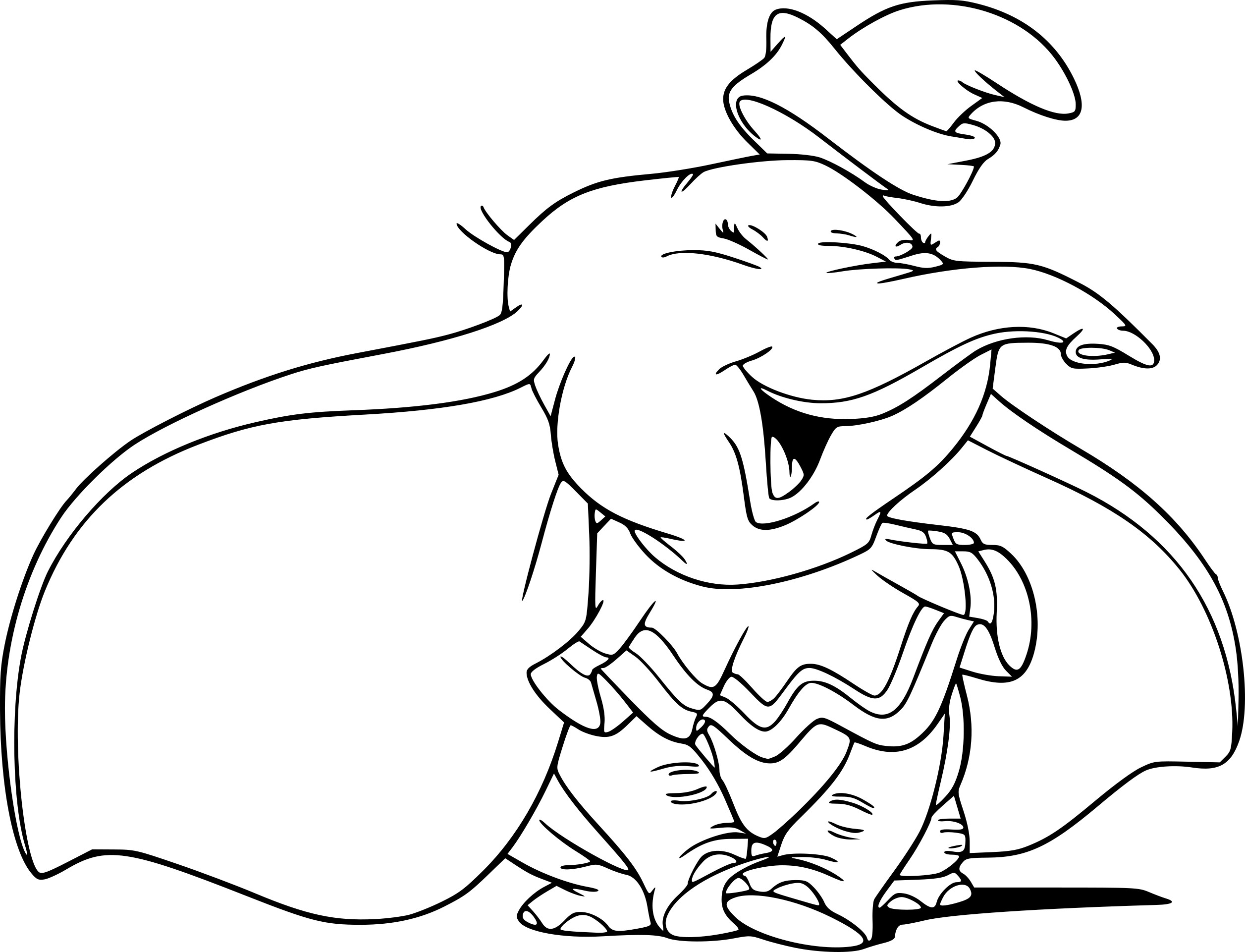 Dumbo coloring page