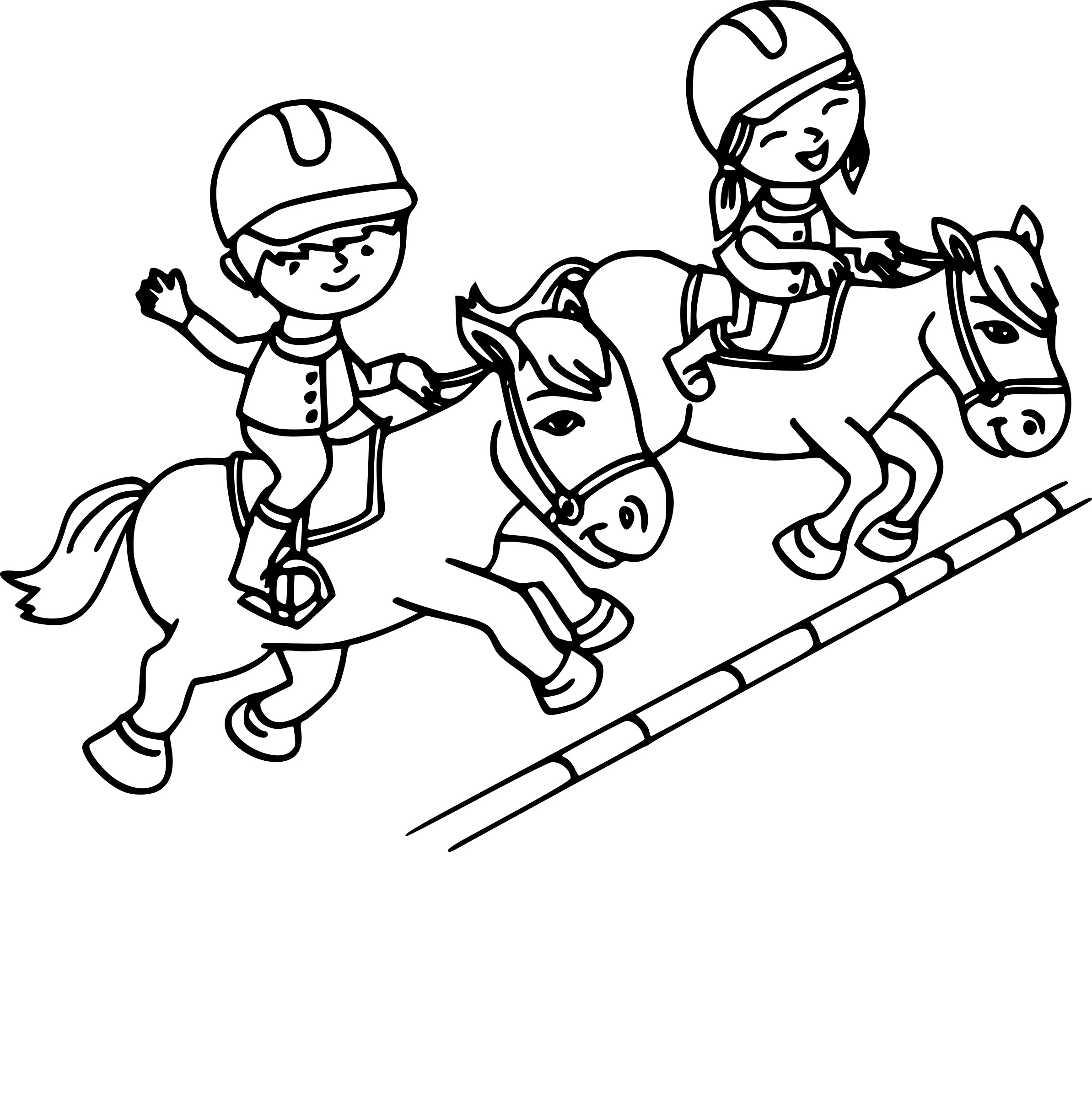 Coloriage equitation