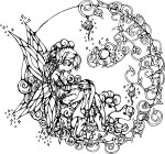 Adult Fairy coloring page