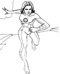 Invisible Woman coloring page