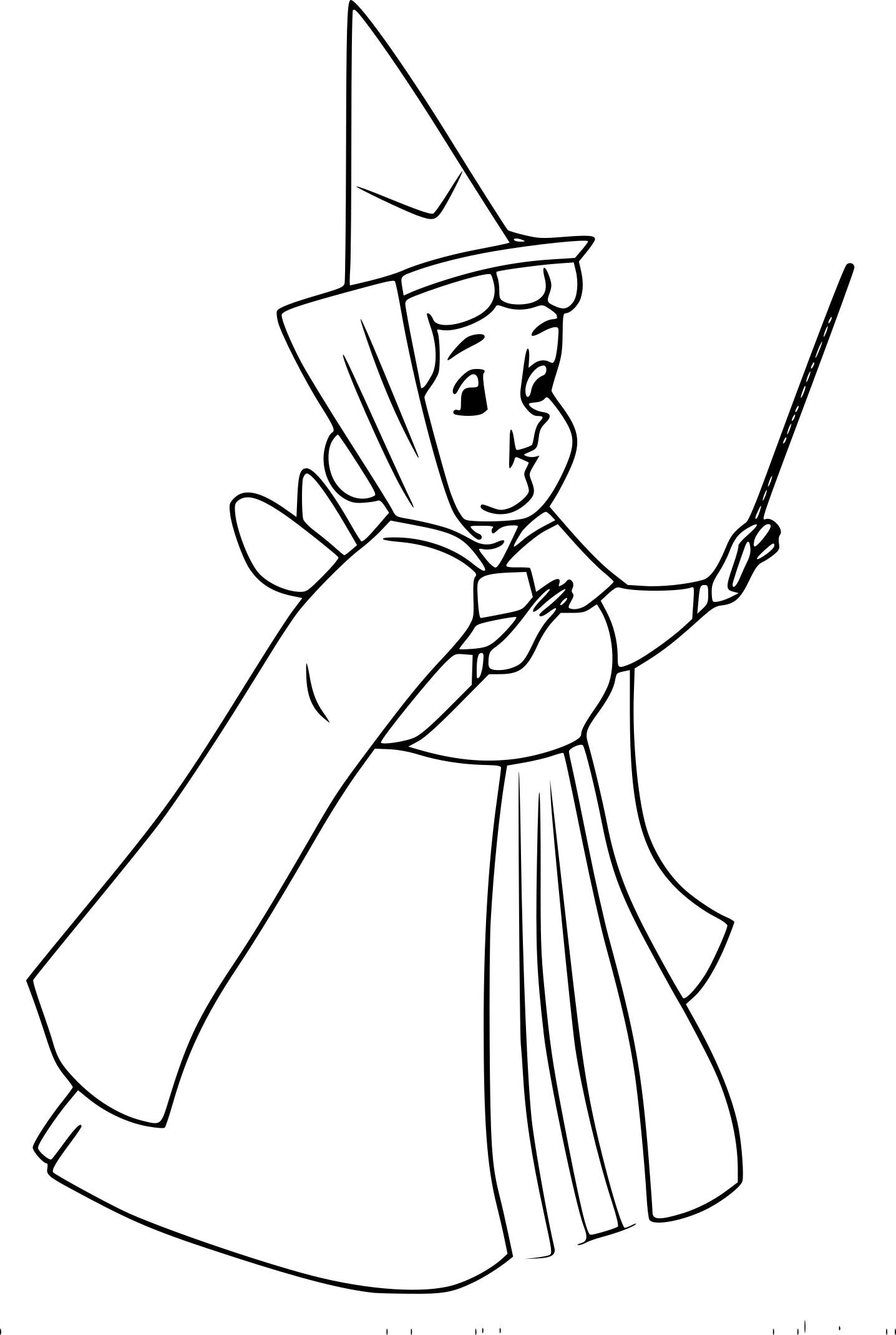 Flora The Sleeping Beauty coloring page