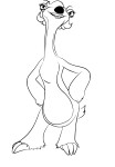 Francine Ice Age 5 coloring page