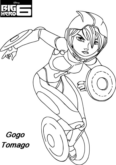 Disegno di Gogo Tomago I nuovi eroi da colorare