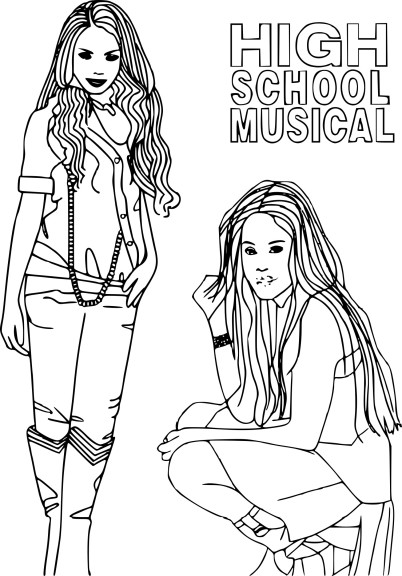 High School Musical coloring page