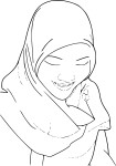 Hijab coloring page