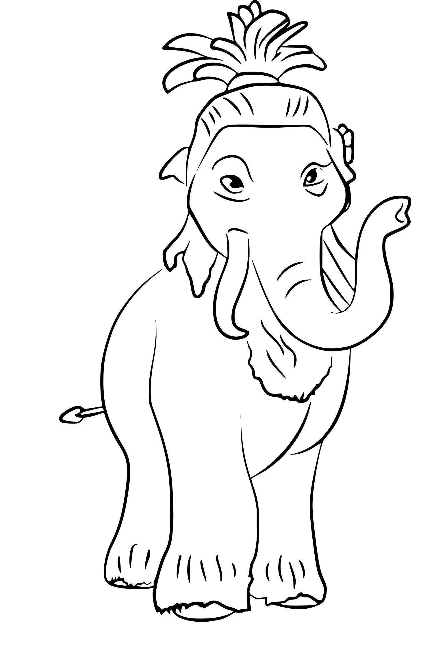 Katie Ice Age 4 coloring page