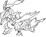 Disegno di Pokemon Kyurem Bianco da colorare