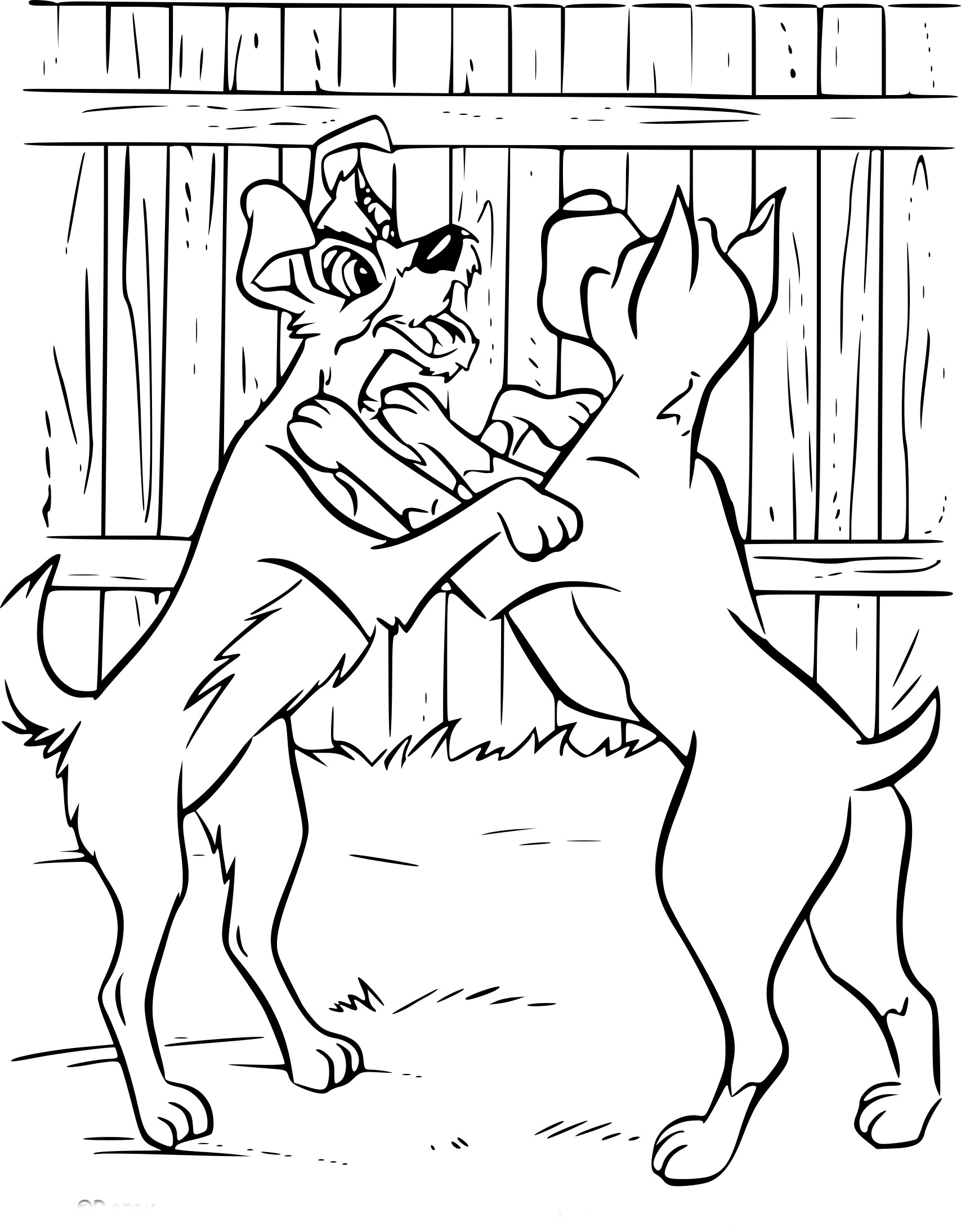 Beauty And The Tramp 2 coloring page