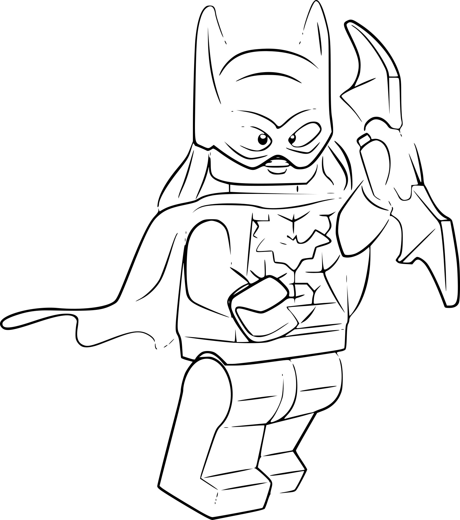 Coloriage Lego batgirl