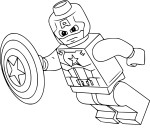 Disegno di Lego Capitan America da colorare