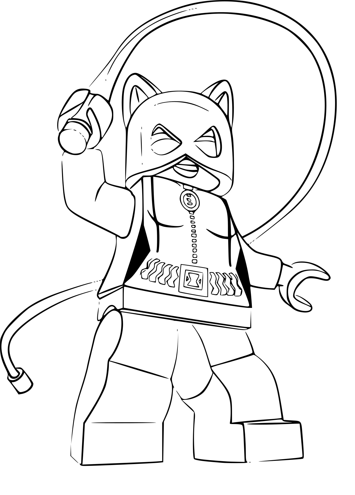 Lego Catwoman coloring page
