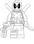 Coloriage Lego Deadpool